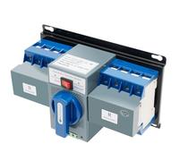 Interrupteur de courant d'urgence 63 A, commutateur automatique 4P pour 220 V/400 V, ATS double courant avec fonctionnement manuel et automatique B pour maison, atelier et commerce