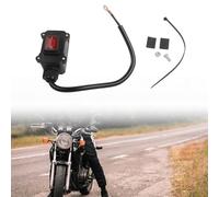 Interrupteur de déconnexion de batterie de moto 12 V 24 V CC pour moto, scooter, UTV, camion, camping-car, isolateur d'alimentation principal avec marquages transparents marche/arrêt fil de 50 cm (100