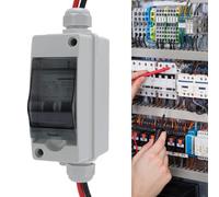 Interrupteur de déconnexion de panneau solaire 30A DC AC, 2 pôles, boîtier de disjoncteur PV Miniature pour l'extérieur et la maison, étanche IP65