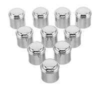 Interrupteur de Dérivation de Remplacement en Cuivre Argenté, 10 Pièces | Vanne Inverseuse de Bain, Bouton-poussoir pour Robinet, Accessoire Moderne pour Rénovation de Salle de Bain