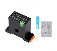 Interrupteur de détection de courant CA réglable 0-30 A/50 A pour système | Plage réglable de 0,2 à 50 A, contact sec auto-alimenté, commutation sans contact, pour contrôle d'alarme PLC, boîtier ABS