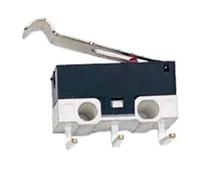 interrupteur de fin de course, Micro-interrupteur Miniature KW10 À Trois Broches, 100 Pièces, 2A, 125V, Droit/courbé/avec Poignée, Rouleau Jog(Curved leg with large bend)