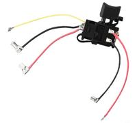 Interrupteur de gâchette de rechange pour perceuse 38887-6, compatible avec HP457D DF457DWE HP347D DF347D, interrupteur d'alimentation à commande de vitesse variable, composant du moteur 16 A, noir