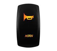 Interrupteur de hayon Interrupteur à bascule Orange 12V-24V, étanche, lumière ambre 20A, Convient pour voiture, bateau, ATV, camping-Car, Machine automobile(INVERTER)