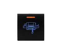 Interrupteur de hayon Interrupteur à bouton-poussoir pour chauffage de roue, lumière bleue ambre, Convient pour Toyota Camry Corolla Hiace RAV4 LandCruiser Prado(WINCH)