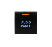Interrupteur de hayon Interrupteur à bouton-poussoir pour chauffage de roue, lumière bleue ambre, Convient pour Toyota Camry Corolla Hiace RAV4 LandCruiser Prado(AUDIO PANEL)