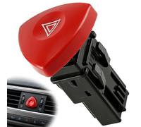 Interrupteur de lumière d'avertissement d'urgence 8200442724 Compatible avec Renault pour Espace pour Laguna MK2 MK4 Trafic Vel Vivaro Rouge Durable Facile à Installer
