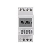 Interrupteur de minuterie sur rail DIN Contrôleur de sonnerie Programmable hebdomadaire numérique Interrupteur de temps électronique 220 V Minuterie de sonnerie automatique 1 pièce