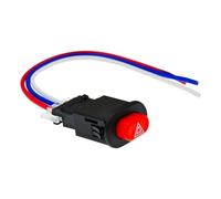 Interrupteur de moto Commutateur de Guidon de Moto Bouton commutation feu danger pour, Double Flash, à la lampe signalisation d'urgence modifiée