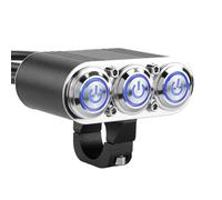 Interrupteur de moto Commutateur de Guidon de Moto Interrupteur universel pour guidon, 22 mm, 7/8", avec interrupteurs, pour feux détresse, antibrouillard, phares(1PC 3 Buttons)