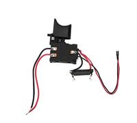 Interrupteur de perceuse sans fil, 16A 7,2 V - 24 V Interrupteur à gâchette de perceuse Noir pour perceuse à main électrique pour outils électriques