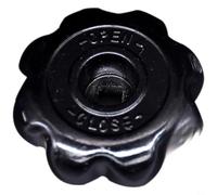 Interrupteur de poignée de cylindre d'oxygène en aluminium pour bouton de valve argon, poignée octogonale de 8 x 8 mm, pièce de rechange pour équipement à gaz de soudure, noir ou bleu (noir)