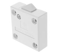 Interrupteur de Porte pour Armoire à Éclairage, Auto Reset, Blanc | Plastique Résistant à L’usure, Montage Simple, Anti Rouille, pour Porte de Placard et Autres Installations