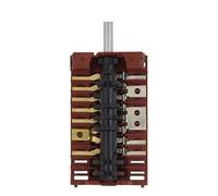 Interrupteur de position 250 V 16 A for four XZ307B-10 sections-7 vitesses, avec bouton marche/arrêt rotatif for chauffage électrique.