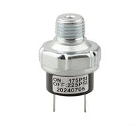 Interrupteur de pression 12/24 V CC Compresseur d'air 175-225 PSI Contrôleur de pression en métal 1/4" NPT Montage pour système de klaxon