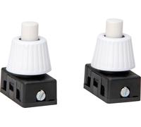 Interrupteur de pression encastrable, 1 voie, 250 V, 2 A
