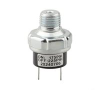Interrupteur de pression pour compresseur d'air 12V/24V DC, 175-225 PSI, filetage 1/4" NPT, montage de réservoir, métal, pour air pour klaxon et système de compresseur
