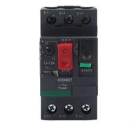 Interrupteur de puissance du moteur série GV2, disjoncteur thermique magnétique pour surcharge et court-circuit, 0,37-15 kW, monophasé/triphasé (GV2ME07C 1,6-2,5 A)