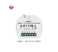 (Interrupteur de rideau RF ZB) Module de commutateur Wi-Fi intelligent Moes Zigbee Variateur de lumière