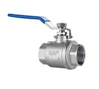 Interrupteur de robinet à bille en deux pièces, filetage femelle 1/4 "- 2", en acier inoxydable 304(2")