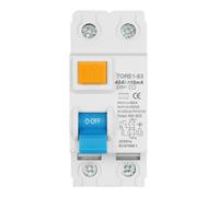 Interrupteur de sécurité différentiel 2P 63A 10mA 6KA 230V Disjoncteur de | Dispose d'une configuration de fuite à 2 pôles 63 A 10 mA avec une nominale de 230 V, une capacité de rupture de 6 KA et un