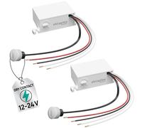 Interrupteur de sélection de tension 12V-24V, contact sec, couleur blanche, avec protection IP65
