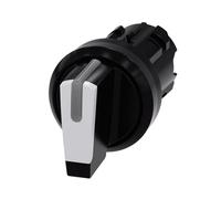 Interrupteur de transfert 3SU1002-2BL60-0AA0 | Commutateur rotatif lumineux 22 mm plastique blanc 3 positions verrouillage 2x45°