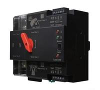 Interrupteur de transfert automatique 2P 63A CA 110V Commutation rapide Double alimentation 125A Ignifuge Isolation PC Courant de secours Commutateur 2 pôles pour générateur système solaire électrique