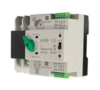 Interrupteur de transfert automatique double puissance 2P 100 A 230 V ATS | Interrupteur de transfert automatique pour systèmes 230 V, capacité 2P 100 A, montage sur rail DIN, pour générateur