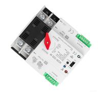 Interrupteur de transfert manuel 2P 63A pour commutateur de réseau solaire | pour contrôle de l'application Tuya, surveillance de la tension en temps réel, protection contre les surtensions