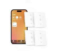 Intelligente Interrupteur Volet Roulant Connecté (FIL NEUTRE REQUIS), Interrupteur Volet Roulant WiFi Compatible avec HomeKit, Alexa et Google Home, Contrôle de Pourcentage et Contrôle à Distance