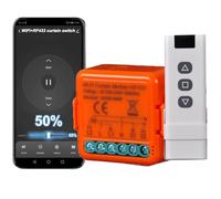Interrupteur de Volet Roulant RF - Télécommande pour Volets Roulants Électriques - Fonctionne en Parallèle à l'Interrupteur d'Origine - Module Compatible avec Alexa et Google Home