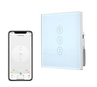 Interrupteur de volet roulant Wi-Fi, 1 pièce Minuteur intelligent pour volet roulant, Interrupteur Wi-Fi pour stores avec commande en pourcentage, Télécommande intelligente pour volet roulant