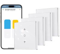 Interrupteur de volet roulant Wi-Fi, lot de 4, compatible HomeKit, Alexa, avec minuterie