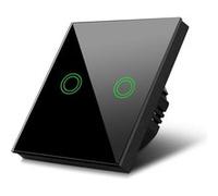 Maclean Interrupteur tactile MCE711B double va-et-vient croisé LED multicolore Noir