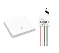 Interrupteur d'éclairage sans fil, émetteur radio mural 433Mhz et contrôleur récepteur RF à relais 10A, Installation facile pour lampes jusqu'à 1500W, 220V Kit de bricolage interrupteurs de sécurité