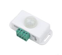 Interrupteur détecteur de mouvement PIR DC 12 V 24 V avec fonction de retard réglable pour couloirs intérieurs allées et éclairage de zone de stockage