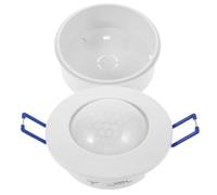 Interrupteur Détecteur de Mouvement Pir Infrarouge pour Led, Ac220-240v | Capteur Haute Sensibilité, Mode Basse Tension, Fiabilité Renforcée, Boîtier ABS et Cuivre Étamé, Blanc