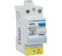 Hager Interrupteur différentiel bipolaire CDC742F 2P 40A 30mA AC borne déc.