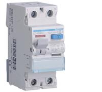 Interrupteur différentiel 2P 40A/30mA type A Hager CDA240J