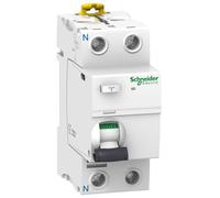 Interrupteur différentiel 30mA 40A bipolaire type A - 2 modules - Bornes alignées - Schneider Acti9 iID