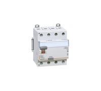 411665 Legrand Interrupteur différentiel tétrapolaire 40A type AC 300mA - 4 modules - Bornes alignées