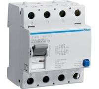 Interrupteur différentiel 4P 40A/300mA type A Hager CFA440J