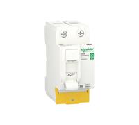 Interrupteur différentiel 63A type A 30mA 1P+N peignable Resi9 XP Schneider