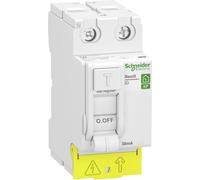 Interrupteur différentiel 63A type AC 30mA 1P+N peignable Resi9 XP SCHNEIDER R9PRC263