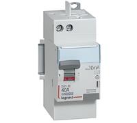 Interrupteur différentiel DX³-ID haut vis/haut auto 2P 230V~ 40A AC 30mA - 2 mod