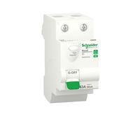 Interrupteur différentiel bipolaire embrochable - 63A 30MA - AC- Resi9 XE SCHNEIDER
