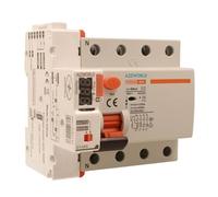 Interrupteur différentiel de réarmement automatique triphasé 300 mA 40 A, sauvetage automatique de type A, 3 tentatives (10s/60s/300s), occupe 5 modules DIN, RCCB 3P+N 6 kA AC 380 V, affichage à LED