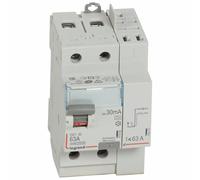 Interrupteur différentiel DX³-ID 2P 230 V 63 A type A 30 mA LEGRAND 411639