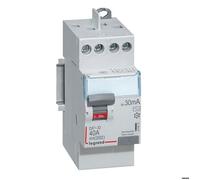 Interrupteur différentiel DX³-ID 2P 230V 40A type AC 30mA 2 modules - LEGRAND - 411611